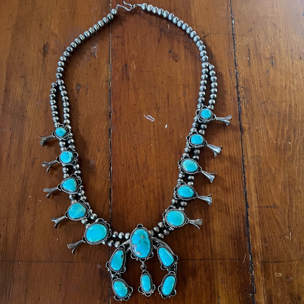 Vintage Squash Blossom Necklace
